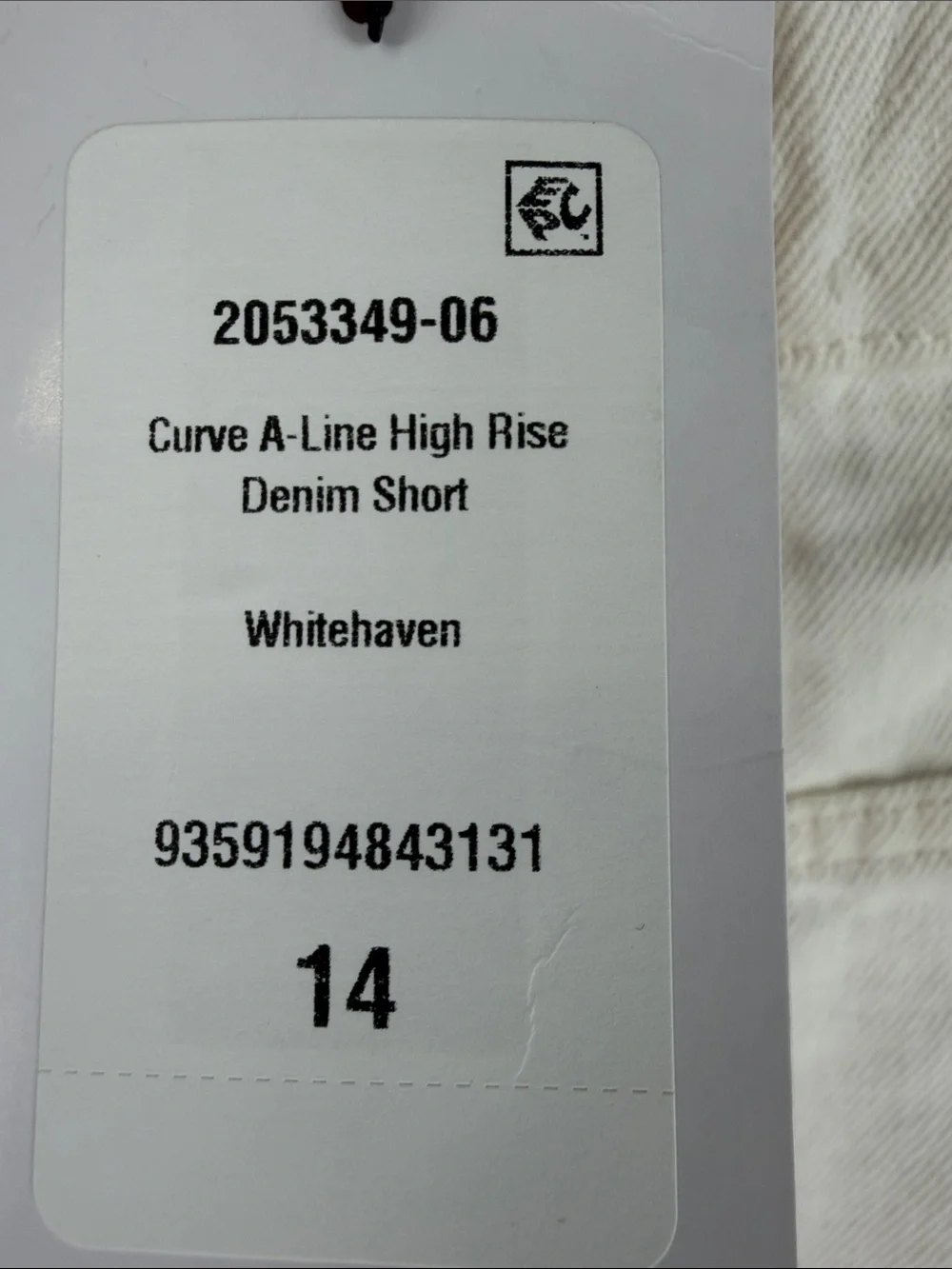 Cotton On Raw Hem Off-White Denim Shorts